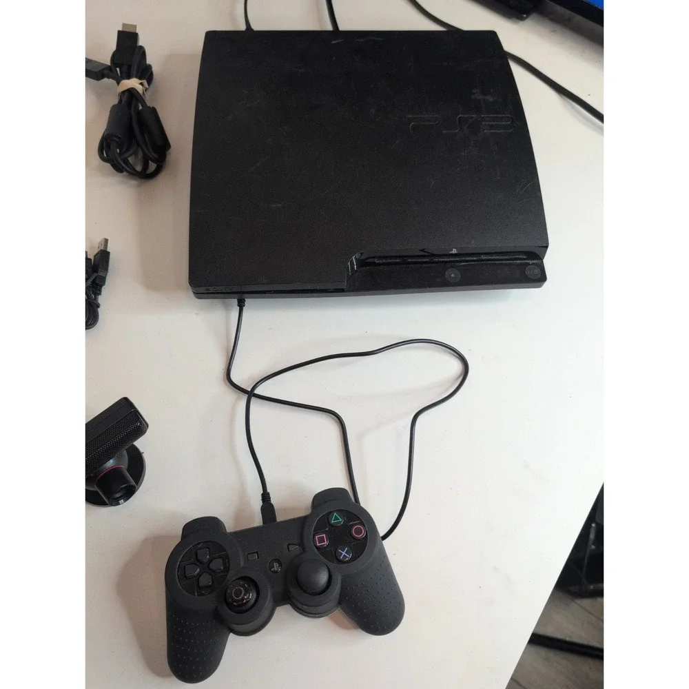 Sony Playstation 3 Slim CECH-3001A 160GB PS3 Bundle w/ 32Games 1 Controller
